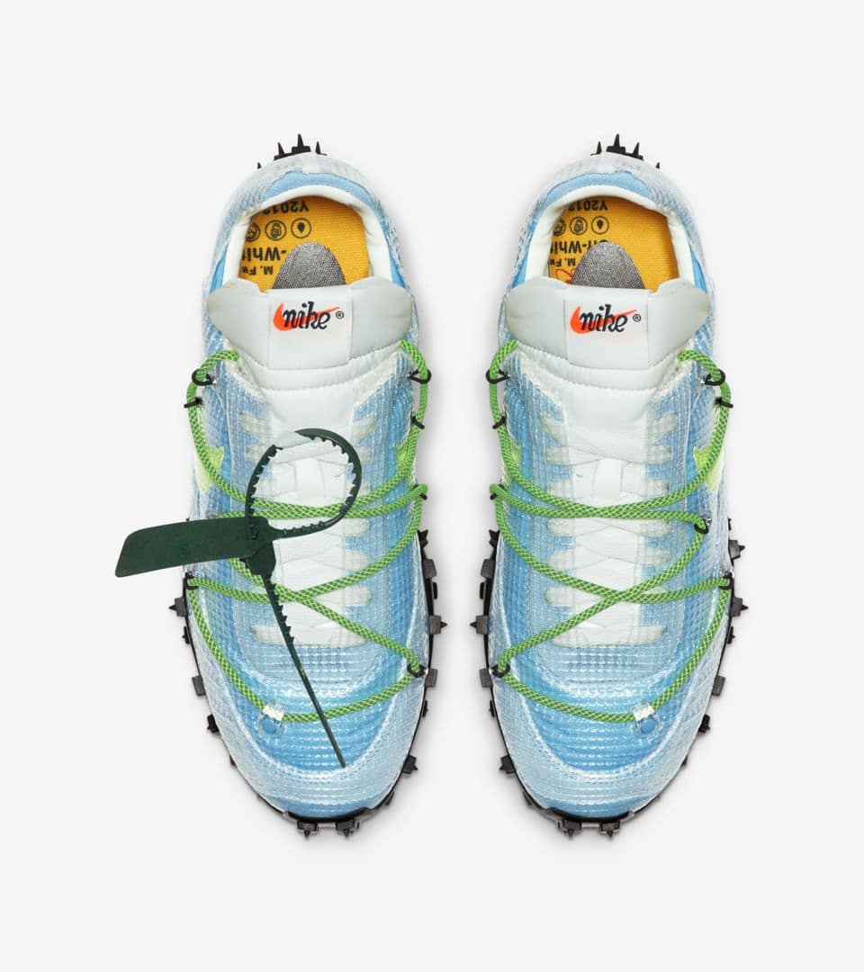 How to Cop Nike Off-White Waffle Racer Vivid Sky WMNS Releases