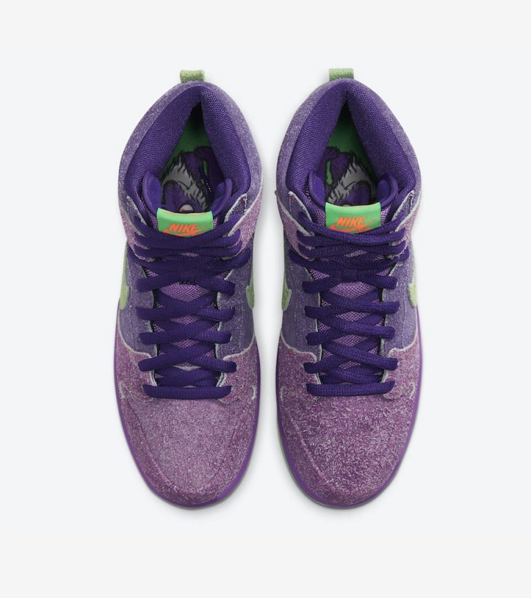 nike sb dunk high 420 purple skunk