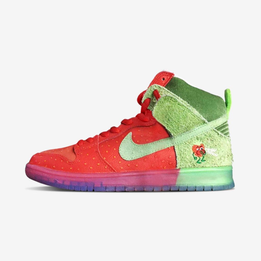 nike sb dunk high strawberry cough mens stores