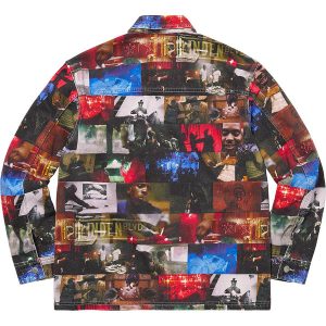 supreme Nas and DMX Collage Denim Chore Coat